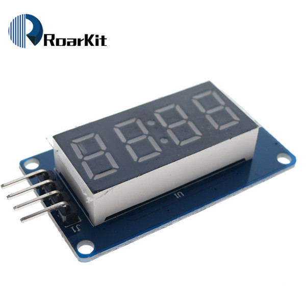 1pcs TM1637 4 Bits Digital LED Display Module For arduino 7 Segment 0.36Inch Clock RED Anode Tube Four Serial Driver Board Pack