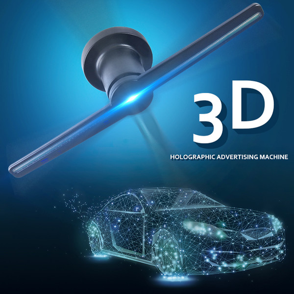 2018 Creative WIFI LED Hologram Player 3D Holographic Display Fan Unique 3D Hologram Projector Naked Eye LED Advertising logo Light Decorate