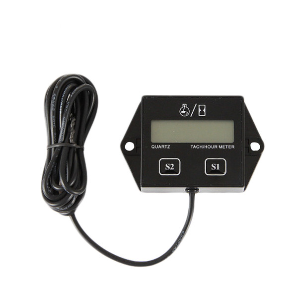 Digital Engine Tach Hour Meter Tachometer Gauge Inductive Display For Motorcycle Motor Marine Boat Engine spark sensor