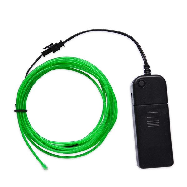 2M Waterproof LED Strip Neon Light Glow EL Wire Rope Tube Cable Battery Controller For Car Bike Decoration Party XLBO0102