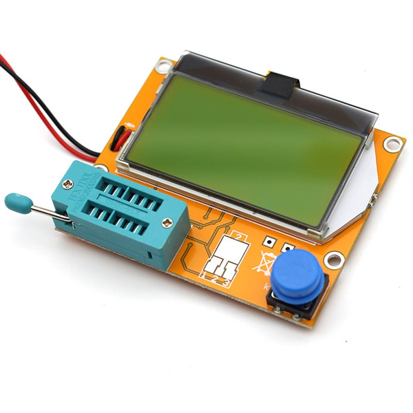 Mega328 M328 LCR-T4 12846 LCD Digital Transistor Tester Meter Backlight Diode Triode Capacitance ESR Meter MOS/PNP/NPN L/C/R