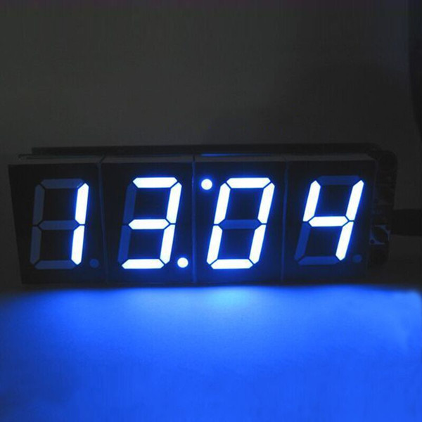 1 inch 4-Bit Digital Tube LED Clock Kit LED Display Module Blue 4 Digit Display Alarm Clock Electronic DIY Kit For Arduino
