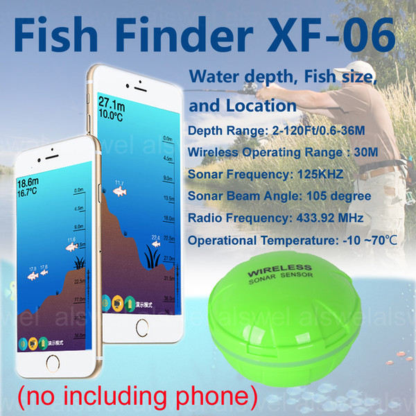 Free Shipping Brand New KDR Phone Bluetooth Intelligent Fish Finder Wireless Fish Visual Fishing Tool