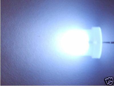 100 10mm White Diffused LED 12K MCD Bulb Lowest Price