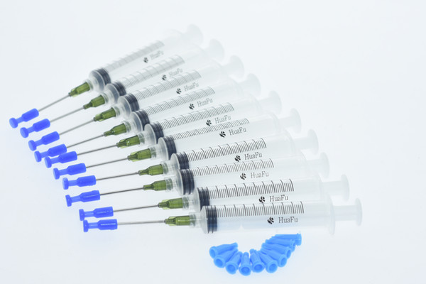 10ml/10CC syringe and14GA 1.5'' Blunt Tip Needle and Needle cap, Great for Refilling E-juice, E-Liquids, 40 accessories/pk