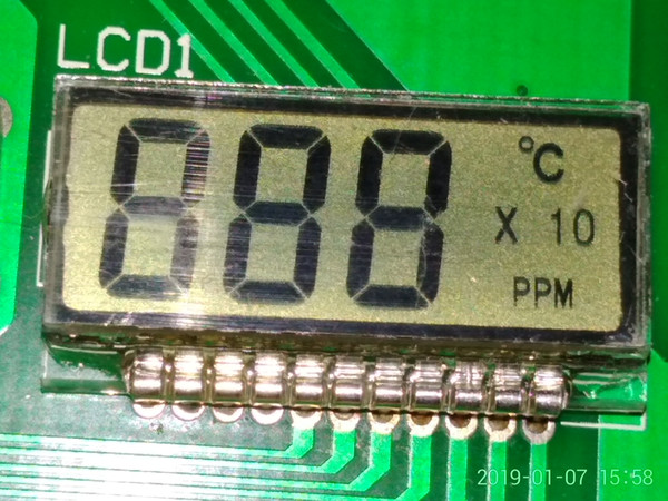 Segment code LCD screen module 3 bit 8 word pen segment LCD TN,3.0Vop