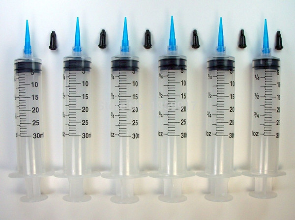 30ml Luer lock syringe + TT 22G plastic tips hat