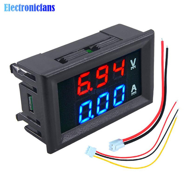 Mini Digital Voltmeter Ammeter DC 100V 10A Panel Amp Volt Current Meter Tester 0.28