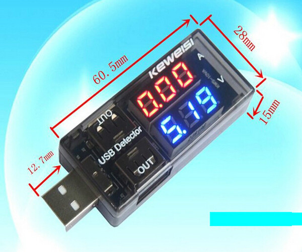 USB Charger Doctor Current Voltage Charging Detector Mobile Power Current and Voltmeter Ammeter Voltage USB Charger Tester