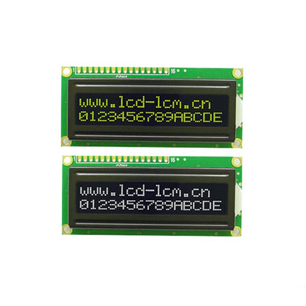 5V 1602A Dot Matrix Screen Module Black Backlight Yellow word LCD Display Module