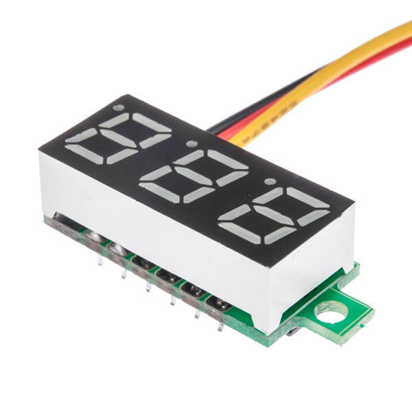 Mini Digital Voltmeter Red LED Panel Voltage Meters 3-Digital Adjustment Voltmeter Automatic DC 0-100V Wholesale
