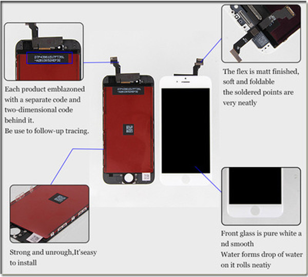 1 PCS LCD Display for Phone6s/6spuls mobile phone screen assembly accessories inside and outside screen maintenance LCD screen