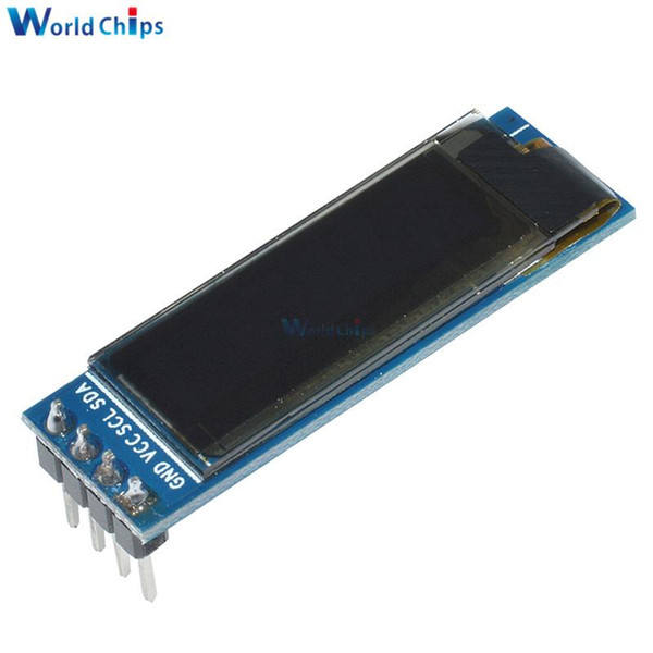 0.91 Inch 128x32 IIC I2C Blue OLED LCD Display DIY Oled Module SSD1306 IC DC 3.3V 5V For Arduino PIC Hot Sale