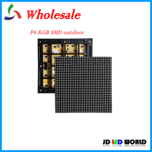 P6 RGB SMD outdoor waterproof video full color led display screen modules