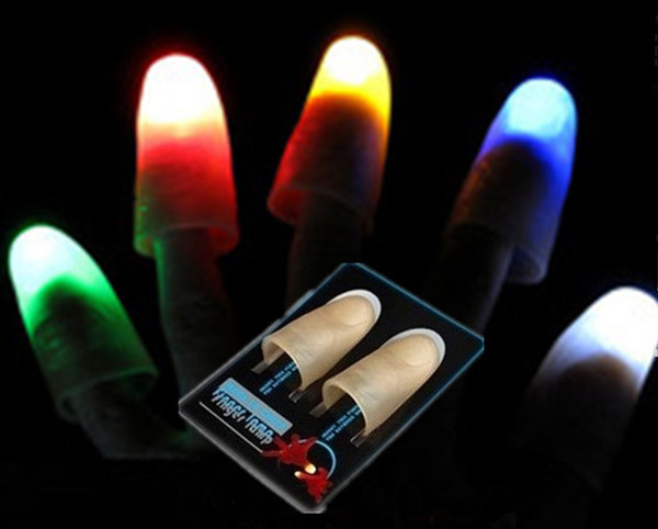 Finger magic electronic light components,fashion festival gifts and night funny LED finger lights,three colours for choose