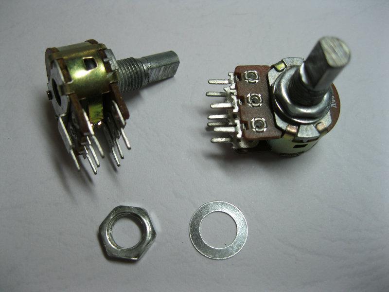 C100K Dual Pots Potentiometer Reverse Log Taper D 5 pcs per Lot Brand New