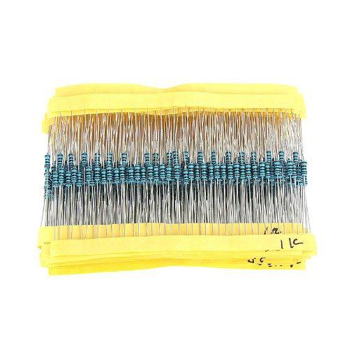 Wholesale-Free Shipping 600 Pcs 1/4W 1% 30 Kinds Each Value Metal Film Resistor Assortment Kit Set resistor pack resistores For Arduino