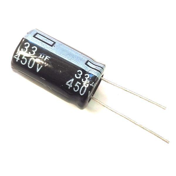 450V 33uF 450Volt 33MFD Electrolytic Capacitor 16mm*25mm Radial