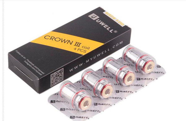 Uwell Crown 3 Coil Head Replacement Crown III Tank Coils 0.25ohm 0.5ohm SUS316L Resistors