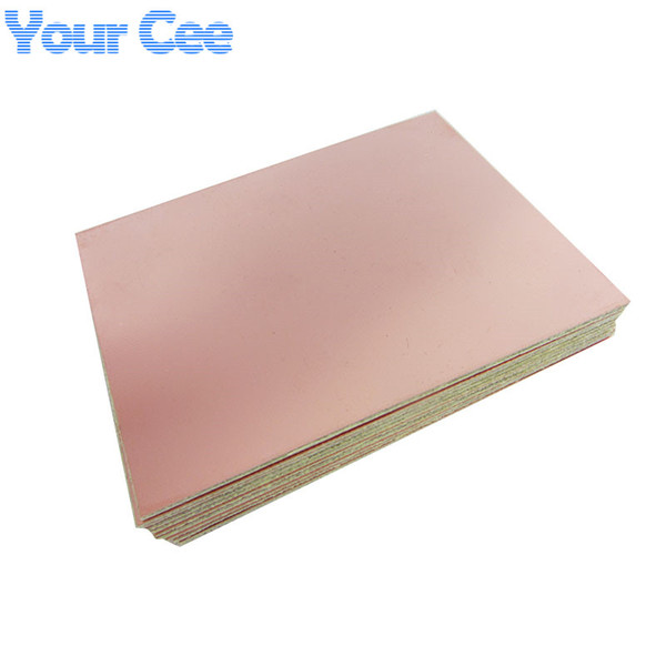 Wholesale-10pcs One Single Side Glass Fiber PCB Copper Clad Plate Laminate Circuit Board 10X15cm 100mm*150mm*1.5mm