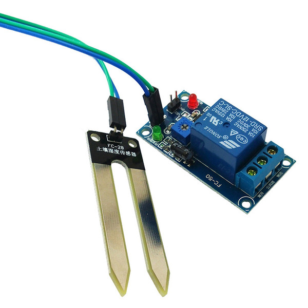 12V soil humidity sensor, relay control module, lower than humidity switch, automatic watering