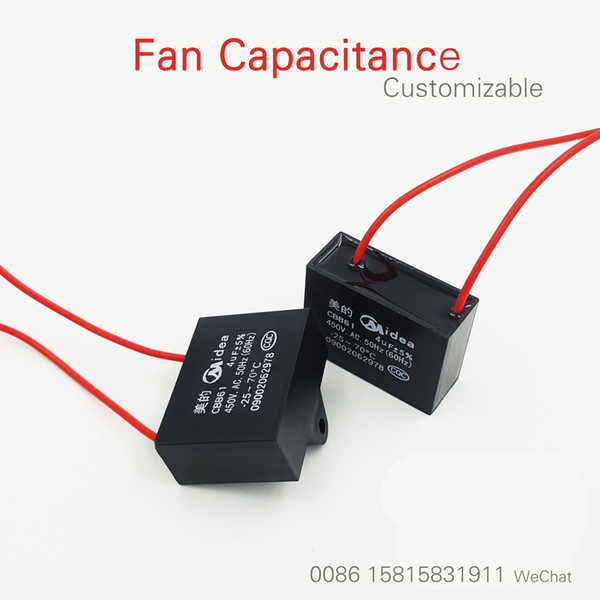 Brand New Product High Quality Fan Capacitance CBB61 1uf 1.2uf 1.5uf 2uf 2.2uf 2.5uf 3uf 3.5uf 4uf 4.5uf 5uf 6uf 10uf 450VStarting capacitor