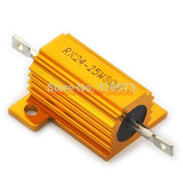 Wholesale- (20 pcs/lot) 22 OHM 25W Wirewound Aluminum Housed Resistor, 25 Watts.