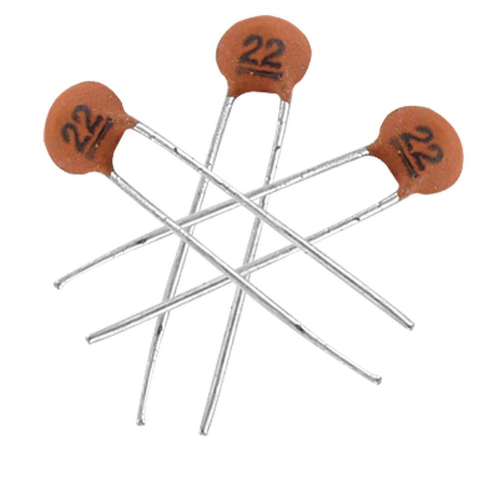 Wholesale-Best&Top 30 x 22pF DC 50V Low Voltage DIP Ceramic Disc Capacitors