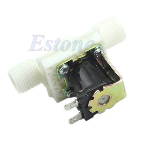 Wholesale- J34 Free Shipping AC220V Electric Solenoid Valve Magnetic N/C Water Air Inlet Flow Switch N/C 1/2