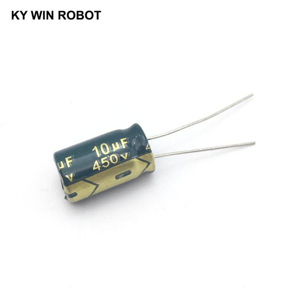 10 pcs Aluminum electrolytic capacitor 10 uF 450 V * 17 mm frekuensi tinggi Radial Electrolytic kapasitor