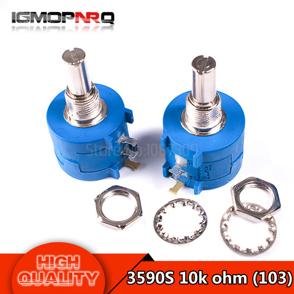 3590S-2-103L 3590S 10K ohm Precision Multiturn Potentiometer 10 Ring Adjustable Resistor