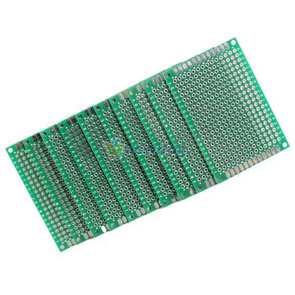 10pcs 4x6cm Double Side Prototype PCB Universal Printed Circuit Board S7NF