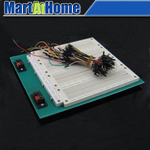 Free Shipping 2900 Points PCB Solderless Bread Board Breadboard with free 65 Jumpwires #BV042 @CF