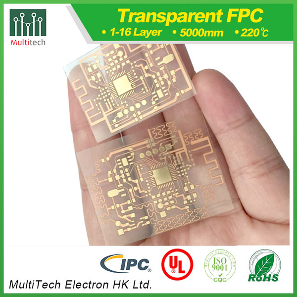 PET Transparent Flexible Board Double-sided Transparent FPC Circuit Board High Temperature Resistant LED Majia Display Panel Circuit Board