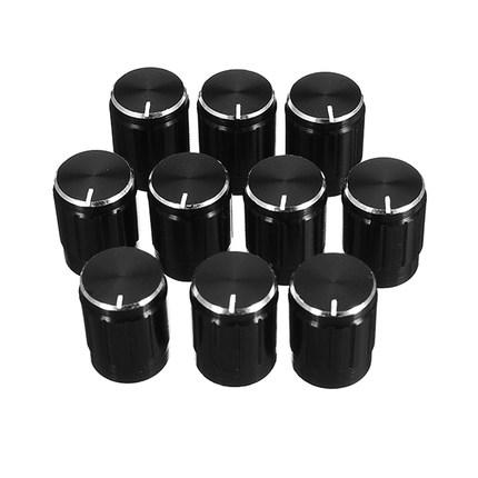 10pcs 13*17mm aluminum alloy potentiometer 13*17 knob rotation switch volume control knob black