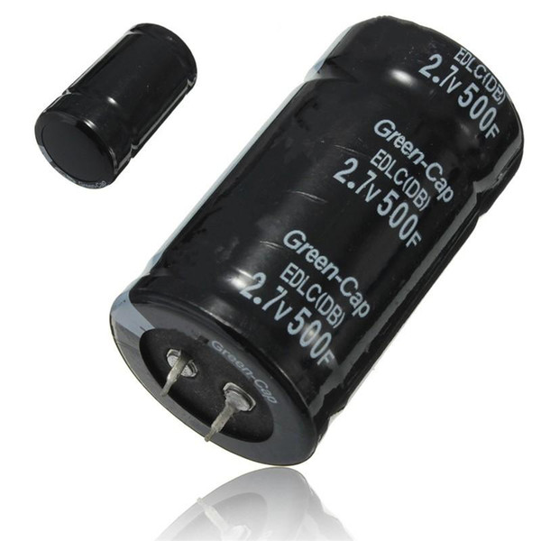 Wholesale- 2017 Hot New 1pcs Black Farad Capacitor 2.7V 500F 35x60MM Super Capacitor Hot Sale Best Promotion