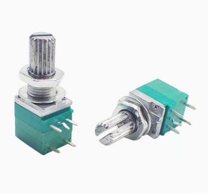 5pcs x 5pin RV097NS B5K B10K B20K B50K B100K B500K single with a switch 097 sealing potentiometer 15mm