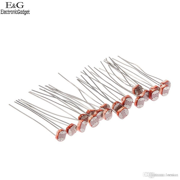 Wholesale-2016 Wholesale 20PCS 5mm Photo Light Sensitive Resistor Photoresistor Optoresistor GL5537 New low price 68