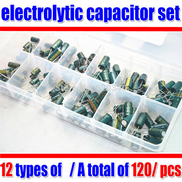 120pcs/ set electrolytic capacitor set motherboard /Applicable LCD graphics motherboard repair /Gift: components box order<$18no track