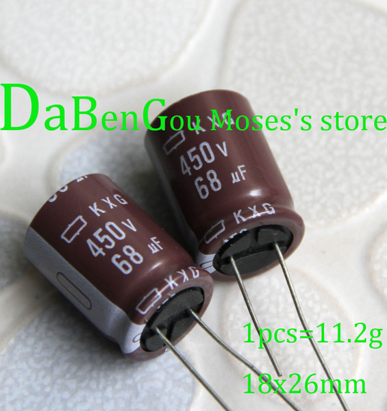 450v 68uf 400v 100% Original new NIPPON CHEMI-CON NCC KXG series Electrolytic Capacitor Capacitance Radial 18x26mm (100pcs)