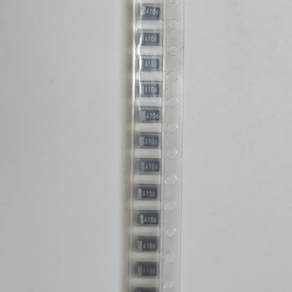 TEESVA1A106M8R Chip tantalum capacitor 10V10UF A type 3216 silk screen A106 printing A106