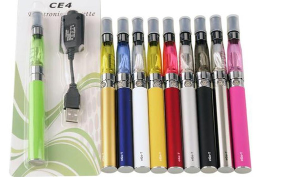 e cig eGo CE4 starter kit Single CE4 Blister Kits 650mah 900mah 1100mah EGO-T Battery CE4 Clearomizer Atomizer vaporizer vape pen DHL