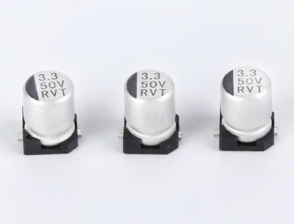Supply 3.3uf/50v household appliances electrolytic capacitors Volume 4*5.5mm SMD aluminum electrolytic capacitors