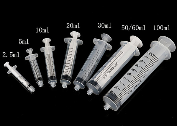 Dispensing Syringes 3ml 5ml 10ml 20ml 30ml 50ml 100ml with 14Ga 1.5'' Blunt Tip Needle - Great for Glue Applicator, Oil Dispensing