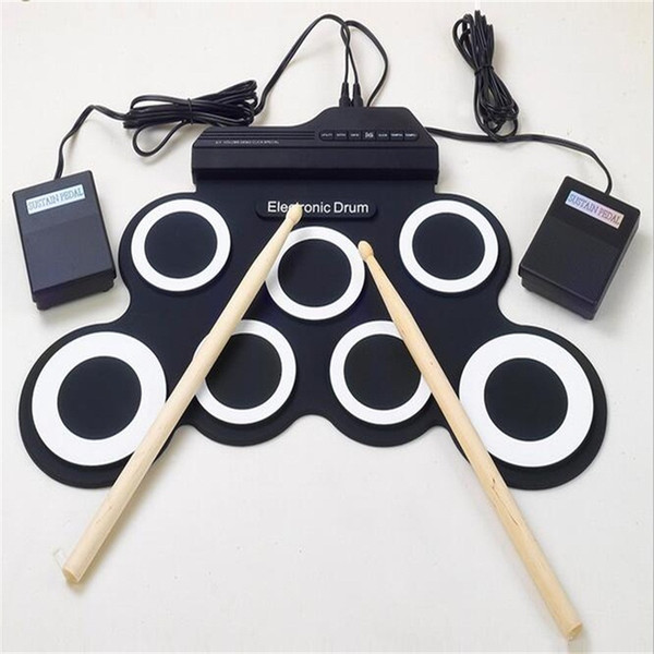 Portable roll-up USB electric drum Folding Hand Roll drum kit