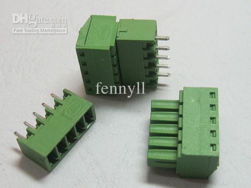 120 Pcs Green 5pin 3.81mm Screw Terminal Block Connector Pluggable Type High Quality HOT Sale