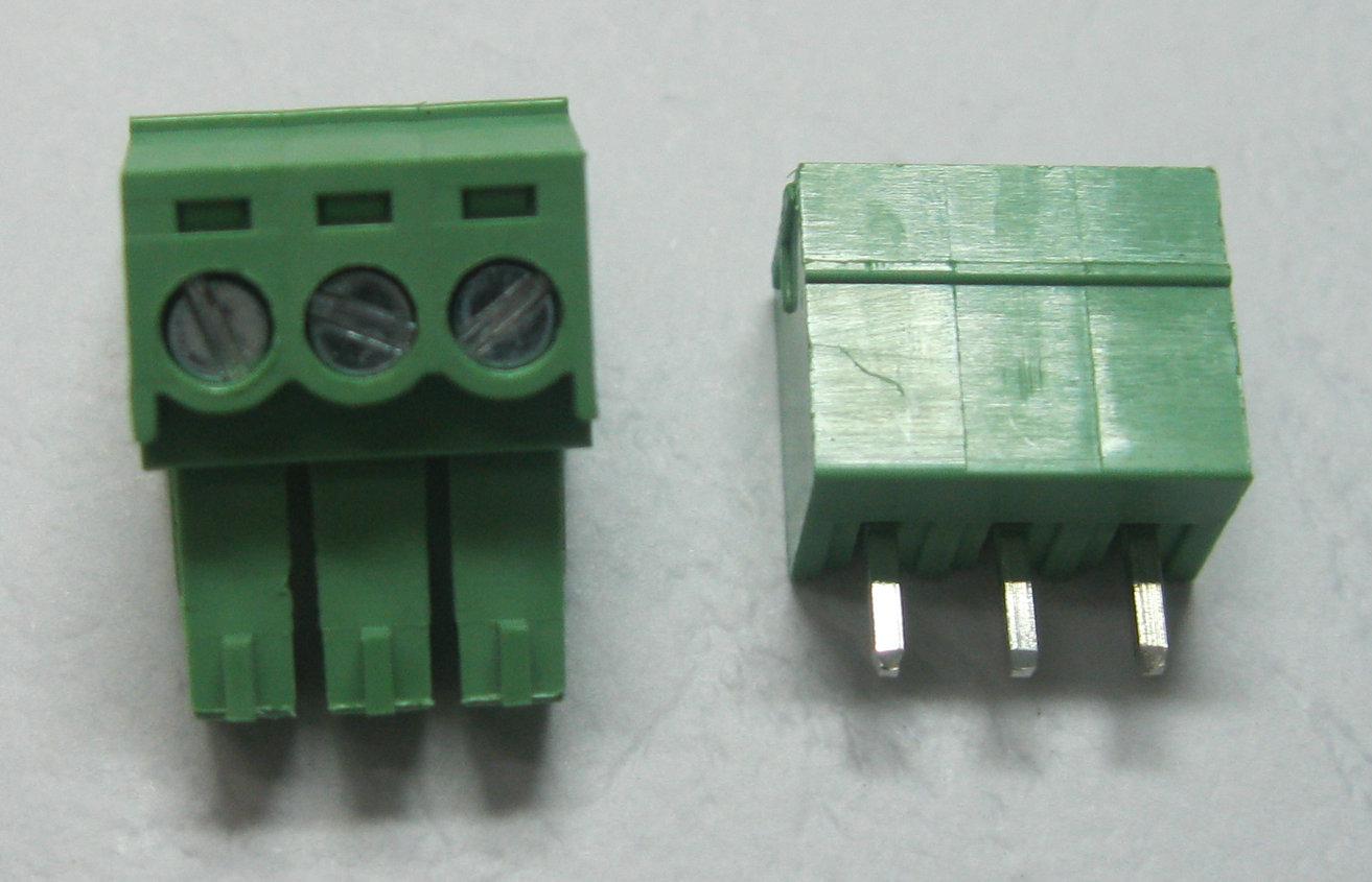 30 Pcs Green 3pin 3.5mm Screw Terminal Block Connector Pluggable Type High Quality HOT Sale