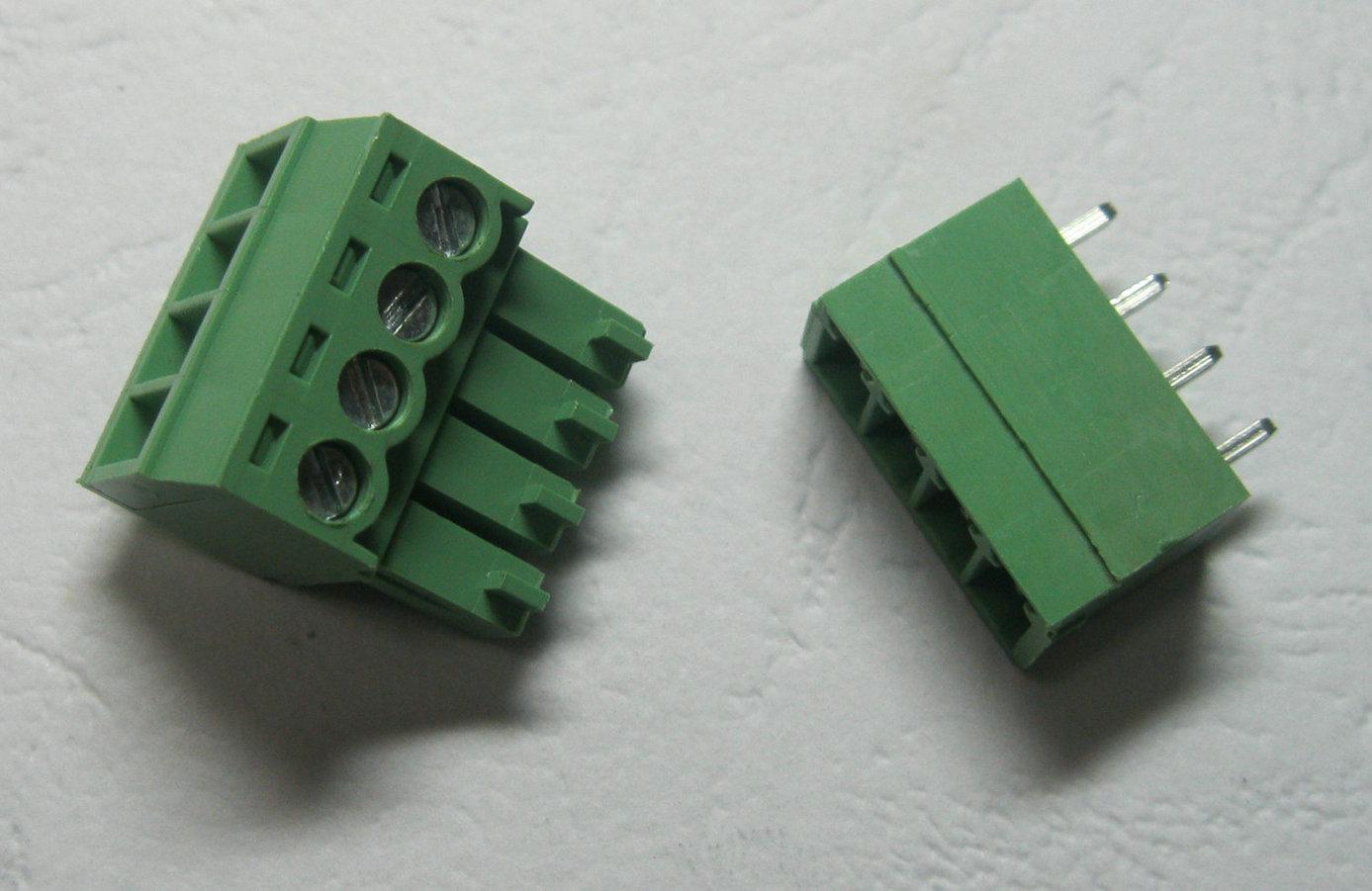 120 Pcs Green 4pin 3.5mm Screw Terminal Block Connector Pluggable Type High Quality HOT Sale