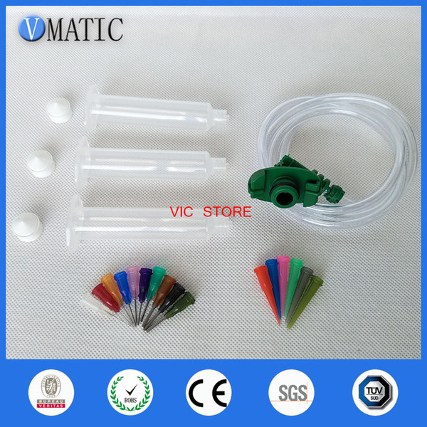 Trade Assurance Quality China 10CC Dispenser Dispensing Needle Tips Syringe Barrel Valve Robot Adapter VC-DA251