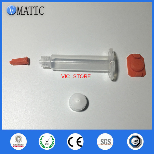 Hot Selling 1800 Sets 5cc Clear Color Air Pneumatic Glue Syringe Sets with barrel/piston/tip cap